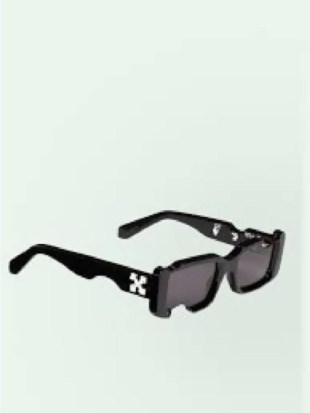 OFF-WHITE Cady Cut-Out Rectangular black Frame Sunglasses